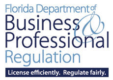 佛罗里达州商业部和专业法规标志