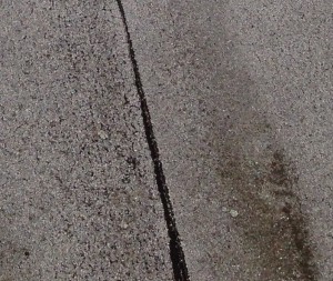 winter crack on commercial roof